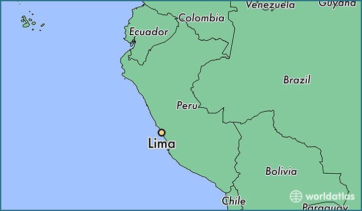 リマペルー世界地図