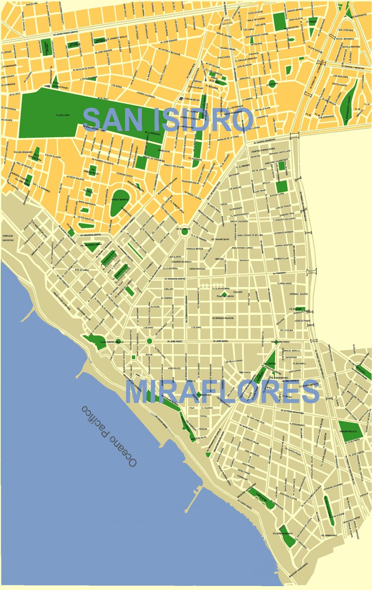 地図のimaペルー地区