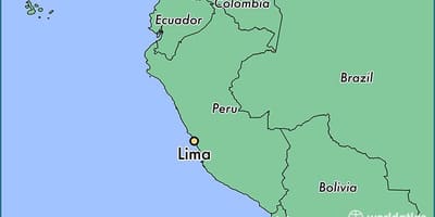 リマペルー世界地図