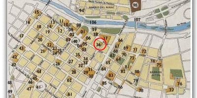 地図の歴史あるセンターのリマ